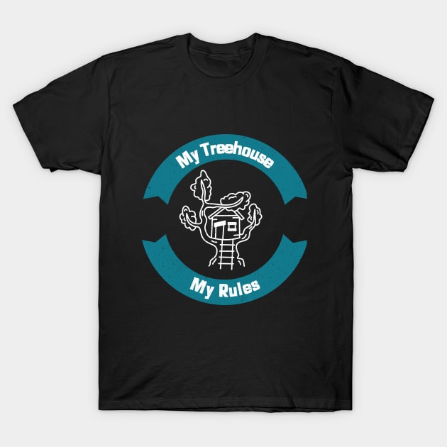 My Treehouse, My Rules dream treehouse T-Shirt by Lamount Tees