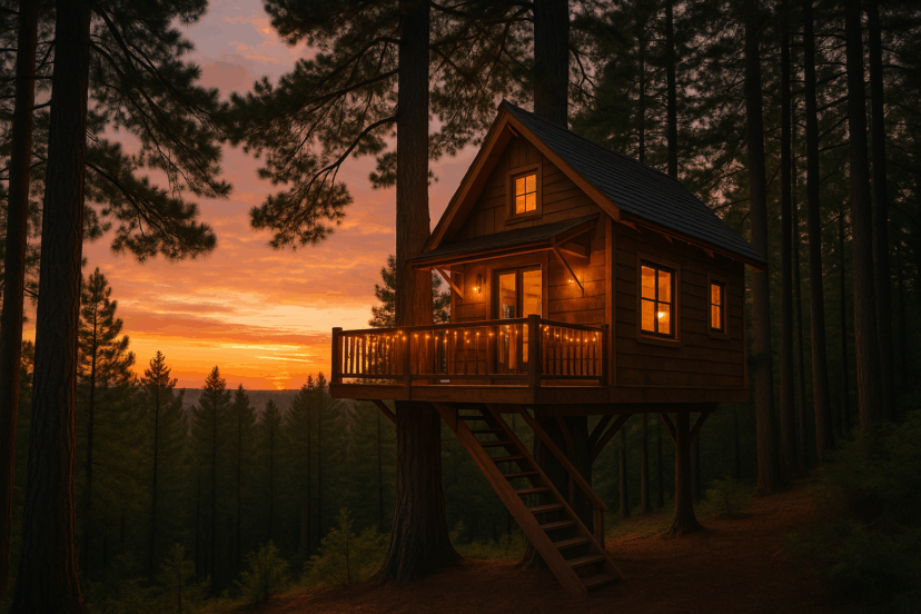 pine tree house