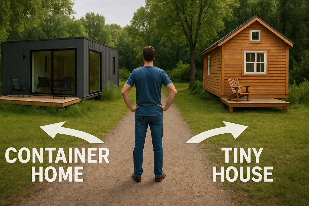20 foot container home vs tiny house