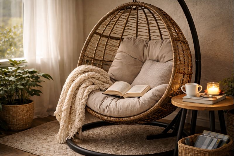 hanging egg chair with stand