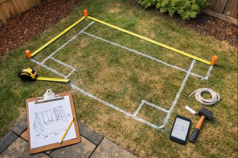 swing set with monkey bars