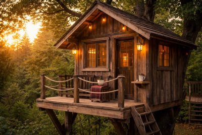 Rustic Treehouse Design