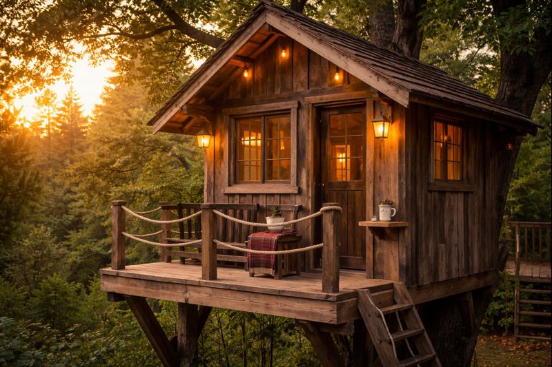 Rustic Treehouse Design