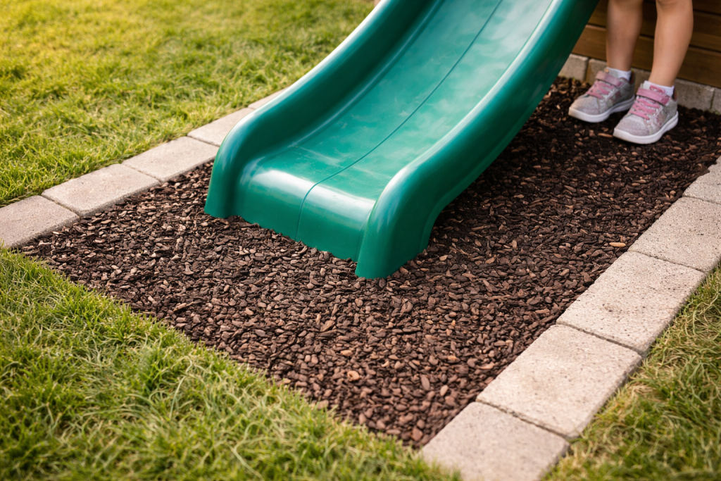 playhouse with slide