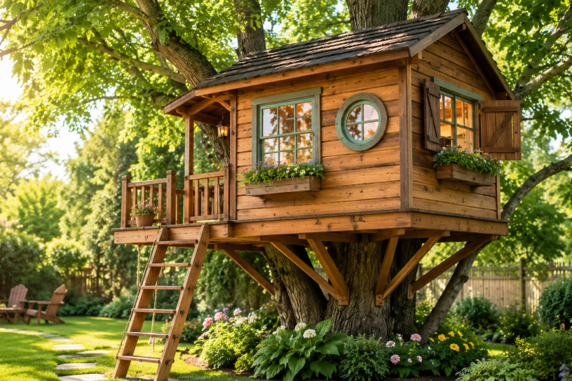 Treehouse Window Ideas