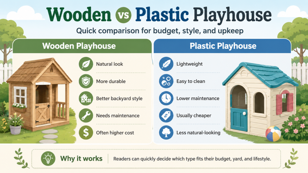 wooden outdoor playhouse