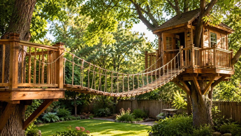 Treehouse Rope Bridge