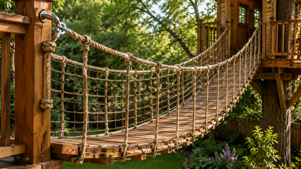 Treehouse Rope Bridge