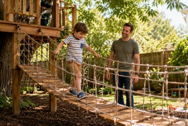 Treehouse Rope Bridge