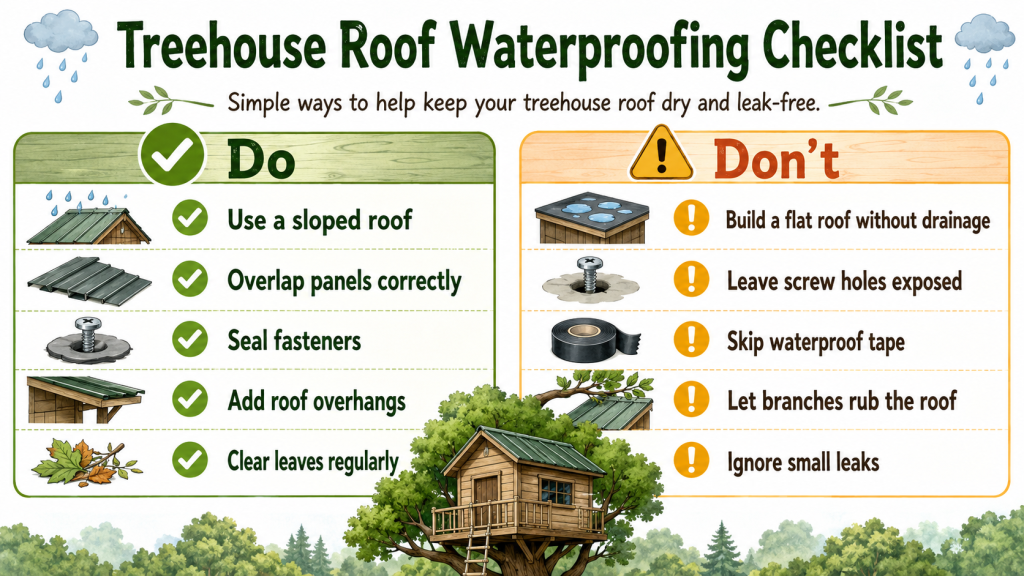 Treehouse Roof Ideas