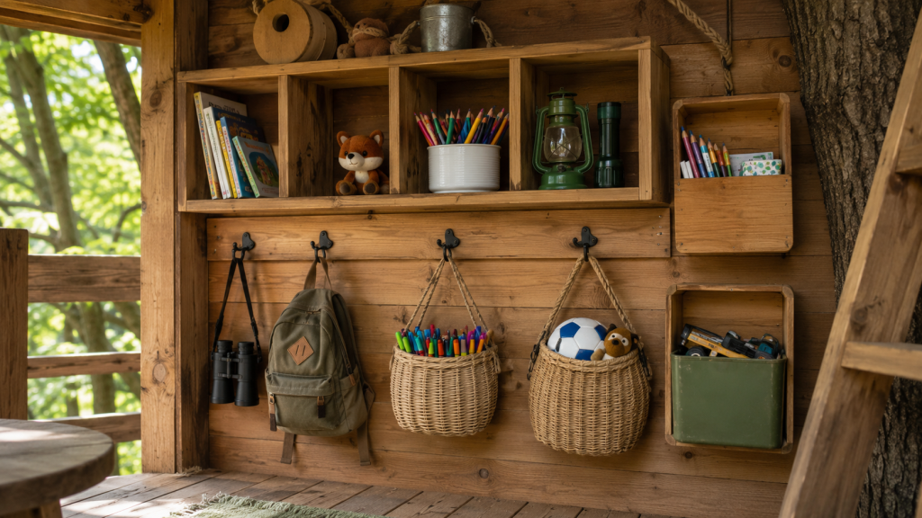 Treehouse Storage Ideas