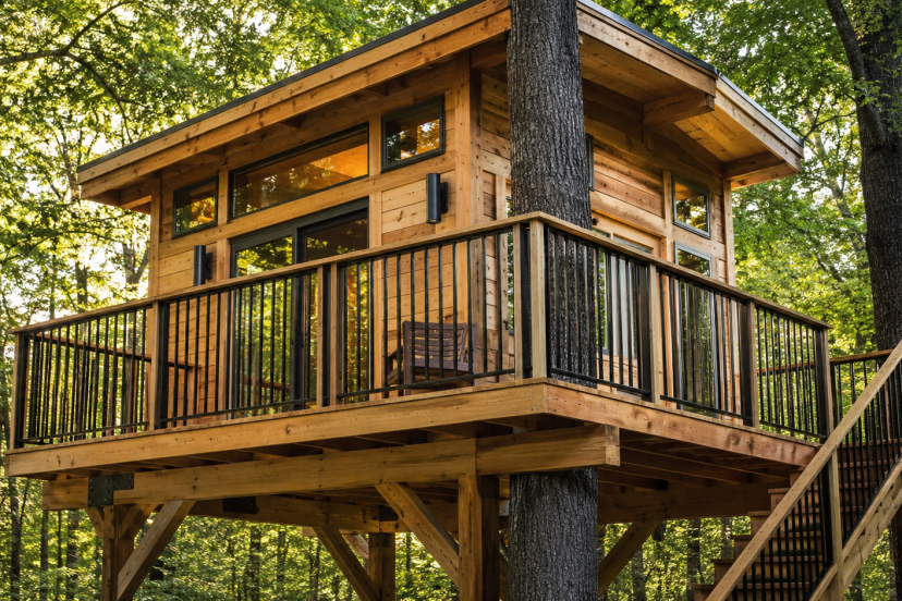 Treehouse Railing Ideas