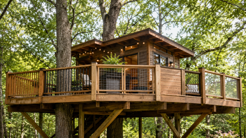 Treehouse Railing Ideas