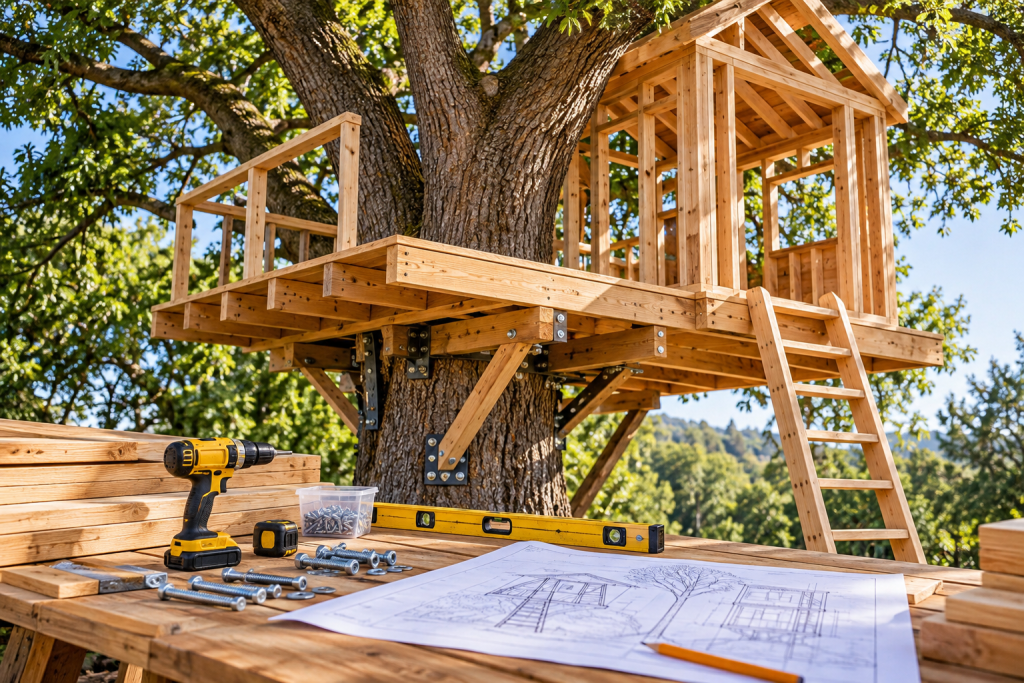 building a treehouse