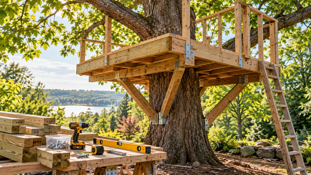 building a treehouse